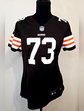 Nike Cleveland Browns Joe Thomas #73 Jersey Women’s Medium NFL On Field GameDay